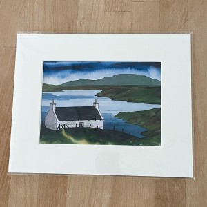 Croft by the Loch Print image