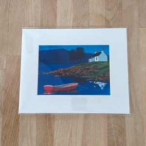 Cottage by the Shore Print image