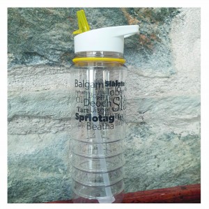 Gàidhlig water bottle - yellow image